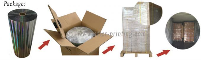 Filme transparente holográfico de BOPP