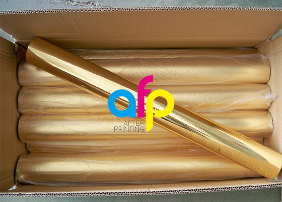Rolo de filme holográfico do papel/cartão, prata metalizada/folha quente do ouro