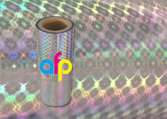 Rolo de filme holográfico seco do ANIMAL DE ESTIMAÇÃO de 20 Mic, filme de poliéster claro com teste padrão do arco-íris