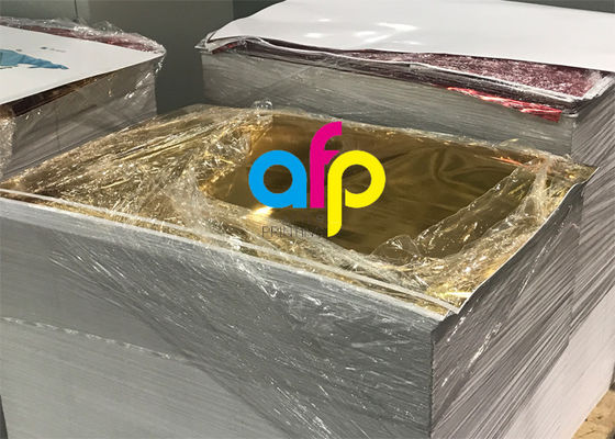 Filme de poliéster metálico do ouro matte, 24 filmes de estratificação do poliéster do mícron