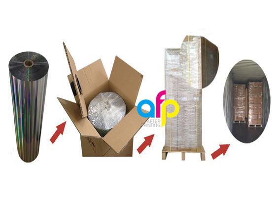 Película de laminação de padrões holográficos